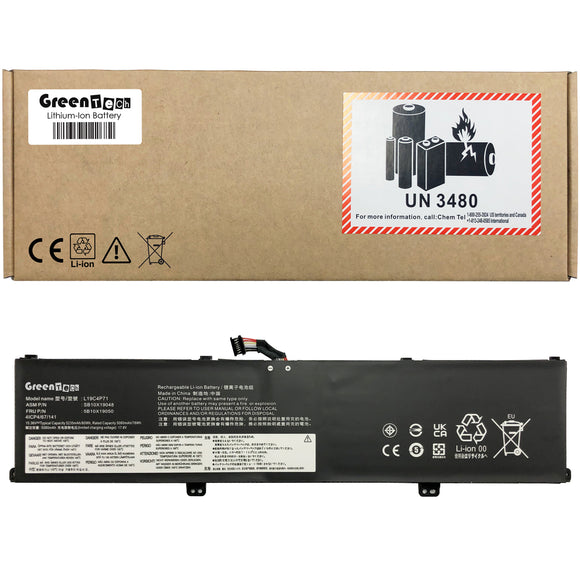 GREENTECH L19M4P71 5B10X19049 BATTERY FOR THINKPAD P1 GEN 3 THINKPAD X1 EXTREME G3 80WHR L19C4P71 80WHR 5B10X19050 SB10X19047 SB10X19048