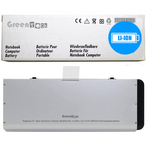 GREENTECH A1280 MB771LLA BATTERY FOR MACBOOK 13 A1278 UNIBODY ALUMINUM 54WHR MB466LL/A MB467LL/A