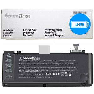 GREENTECH A1322 661-5229 BATTERY FOR MACBOOK PRO 13 2011 2012 10.95V 63.5WHR MB991LL/A MC724LL/A 020-6764-A