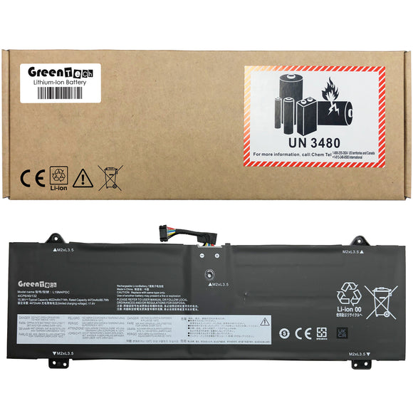 GREENTECH L19C4PDC BATTERY FOR LENOVO YOGA 7-14ITL5 7-15ITL5 15.36V 71WHR L19M4PDC 5B10Z26479 5B10Z26485 SB10Z26481 SB10Z26486