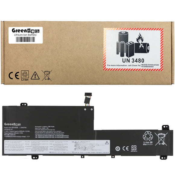 GREENTECH L19M3PD6 BATTERY FOR LENOVO FLEX 5-14ARE05 11.52V 52WH SB10X49071 5B10X49075 L19C3PD6 5B10X49077 SB10X49076