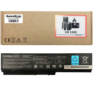 GREENTECH PA3817U-1BRS BATTERY FOR TOSHIBA SATELLITE A665 C675 L640 L675 M645 P745 P750 48WHR PA3818U-1BRS PABAS227 PABAS228