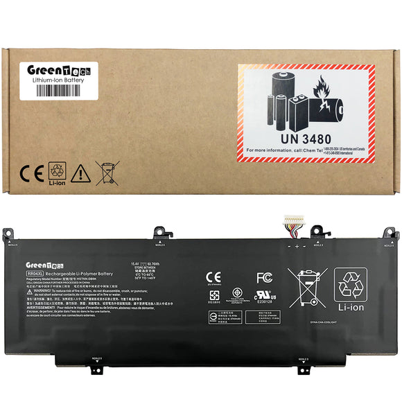 GREENTECH RR04XL L60373-005 BATTERY FOR HP SPECTRE X360 13-AW 15.4V 60.76WHR L60213-AC1 HSTNN-OB1M L60213-2C1 HSTNN-DB9K