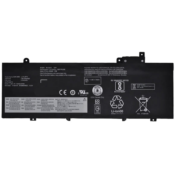 REPLACEMENT 01AV478 01AV479 01AV480 BATTERY FOR LENOVO THINKPAD T480S 11.58V 57WH SB10K97620 SB10K97621 SB10K97622 L17L3P71 L17M3P71 L17M3P72