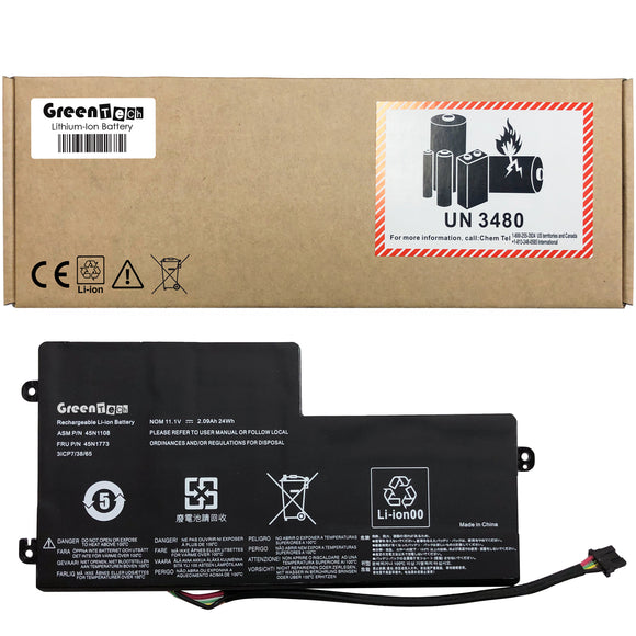 GREENTECH 45N1108 BATTERY FOR LENOVO THINKPAD T440 T440S T450 T450S X240 X250 X270 24WH 01AV459 L16M3P71 45N1773 SB10K97602