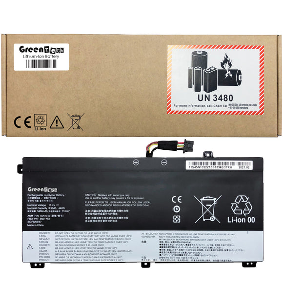 REPLACEMENT 45N1743 45N1742 BATTERY FOR LENOVO THINKPAD T550 T560 W550 44WHR 00NY639 SB10K12721