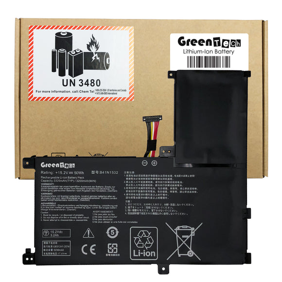 GREENTECH B41N1532 BATTERY FOR ASUS Q504 Q504UA ZENBOOK FLIP UX560 UX560UA 50WH 0B200-02010100