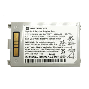 MOTOROLA BTRY-MC7XEAB0H BATTERY FOR MOTOROLA SYMBOL ZEBRA MC70/MC75/MC7X 17.7WHR 4800MAH 82-71364-06