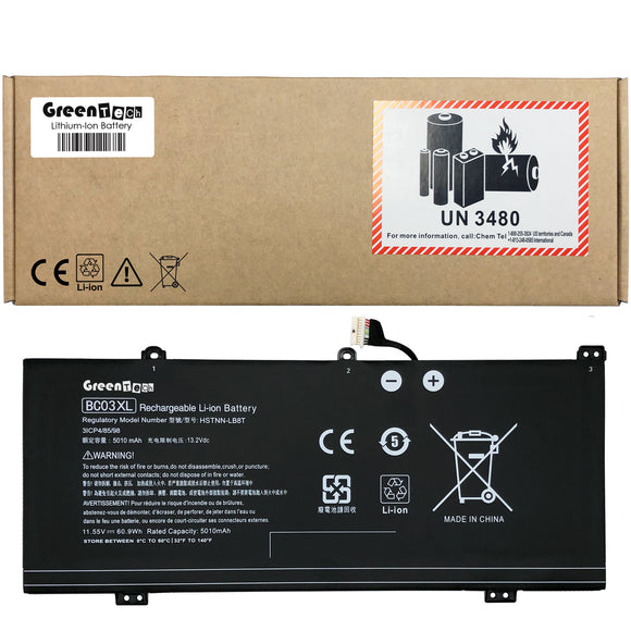 GREENTECH BC03XL L84398-005 BATTERY FOR HP PRO CHROMEBOOK 640 G1 HP PRO CHROMEBOOK 640E G1 HSTNN-LB8T