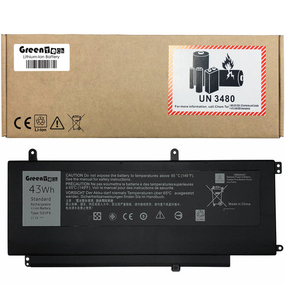 GREENTECH D2VF9 BATTERY FOR DELL INSPIRON 7547 INSPIRON 7548 VOSTRO 5459 11.1V 43WHR PXR51