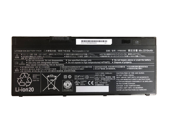 REPLACEMENT FPB0338S BATTERY FOR FUJITSU LIFEBOOK E548 E558 T937 T938 U747 50WH CP721834-01 CP734928-01 FMVNBP247 FMVNBP248 FPCBP531 FPCBP531AP