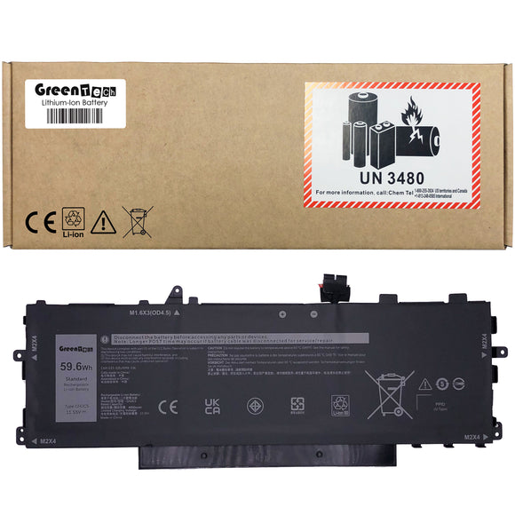 GREENTECH GHJC5 BATTERY FOR DELL LATITUDE 9420 2-IN-1 11.55V 59.6WH JJ4XT VTH85