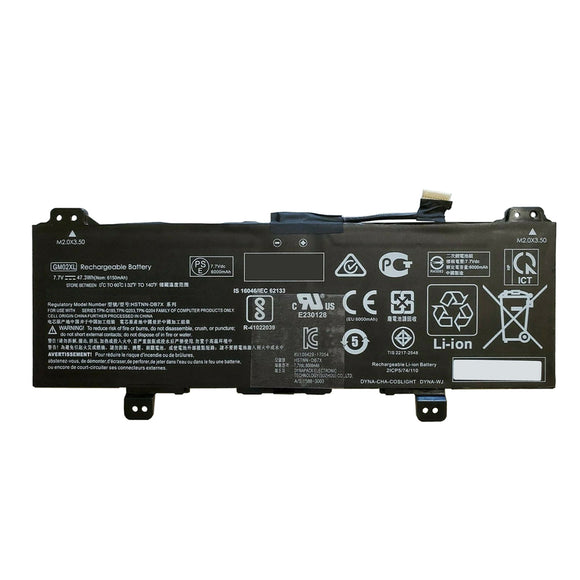 REPLACEMENT GM02XL 917725-855 BATTERY FOR HP CHROMEBOOK 11 G6 14 G5 14-CA CHROMEBOOK X360 11 G1 EE 11-AE 47WHR 917725-855 917679-2C1 917679-271