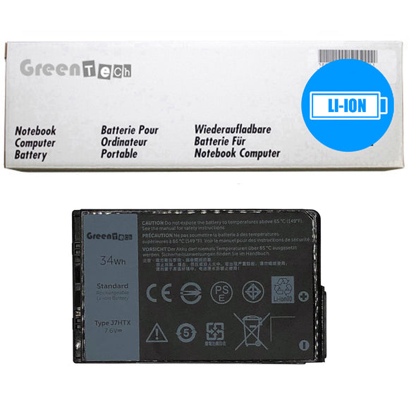 GREENTECH J7HTX BATTERY FOR DELL LATITUDE 7202 7212 7220 TABLET 451-BCDH 2JT7D