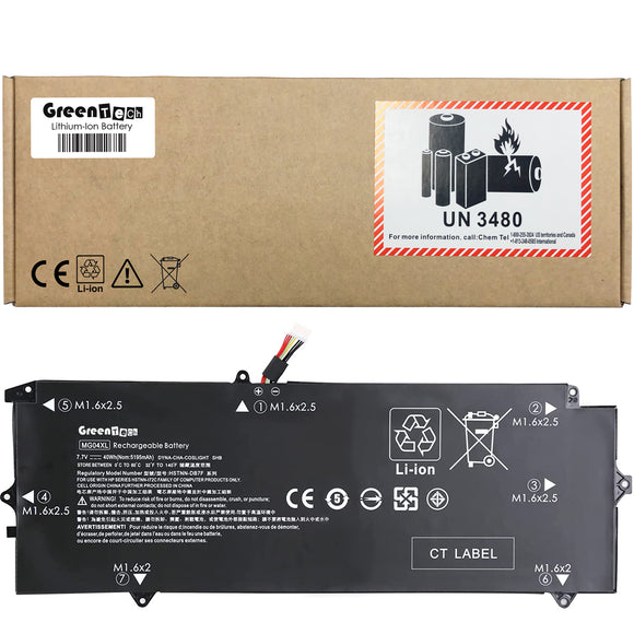 GREENTECH MG04XL 812148-855 BATTERY FOR HP ELITE X2 1012 G1 40WHR 812205-001 812060-2C1 812060-2B1 HSTNN-DB7F