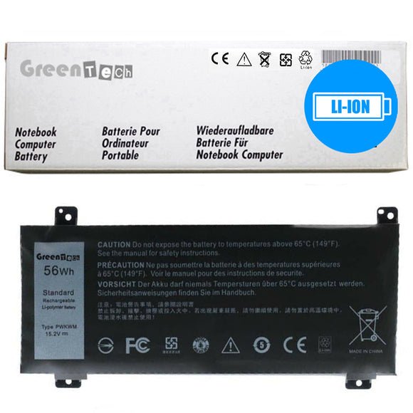 GREENTECH PWKWM BATTERY FOR DELL INSPIRON 7466 INSPIRON 7467 15.2V 56WHR M6WKR 63K70