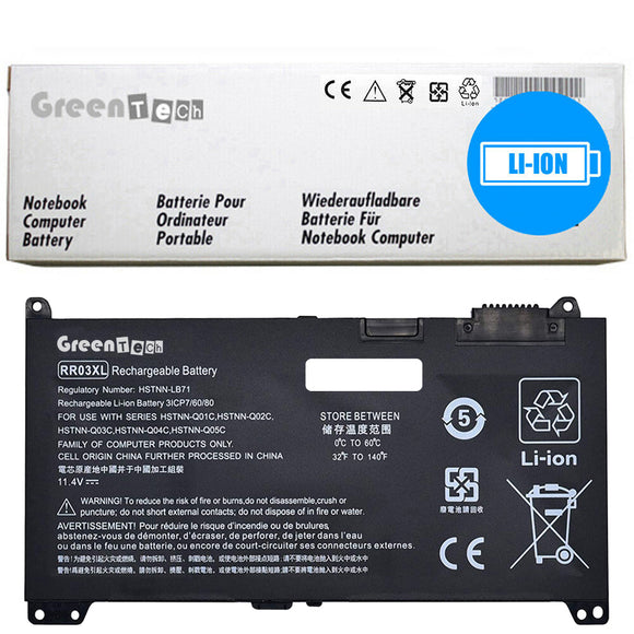 GREENTECH RR03XL 851610-850 BATTERY FOR HP PROBOOK 430 G4 430 G5 440 G4 450 G5 450 G4 450 G5 455 G4 455 G5 470 G5 MT20 MT21 MT31 11.4V 48WHR