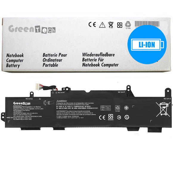 GREENTECH SS03XL 933321-855 BATTERY FOR HP ELITEBOOK 735 G5 735 G6 745 G5 745 G6 830 G5 836 G5 840 G5 ZBOOK 14u G5 MT44 MT45 50WHR