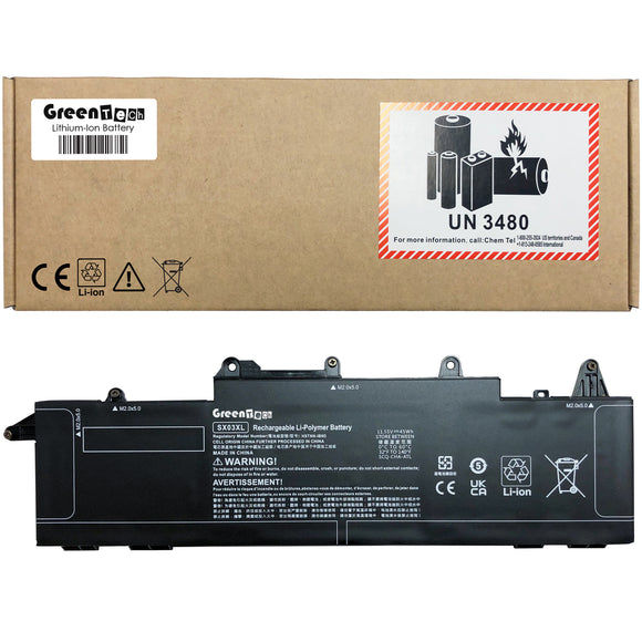 GREENTECH SX03XL L78125-005 BATTERY FOR HP PROBOOK X360 435 G7 G8 45WHR HSTNN-IB9D