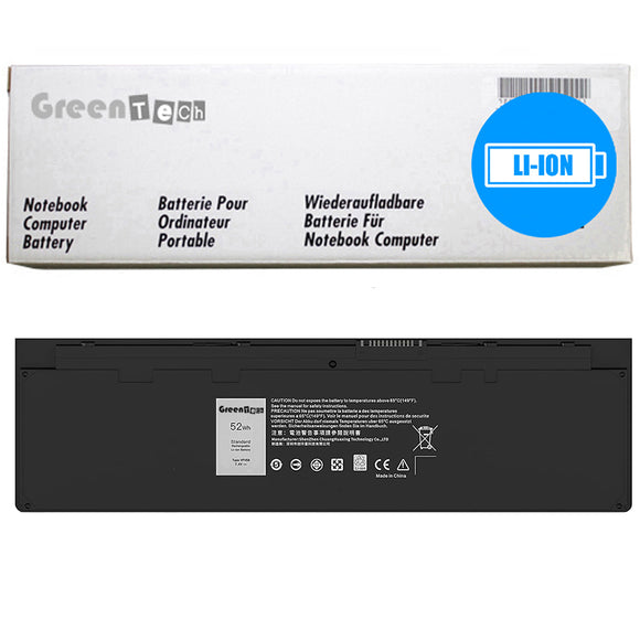 GREENTECH VFV59 451-BBOH BATTERY FOR DELL LATITUDE E7240 LATITUDE E7250 7.4V 52WHR WD52H W57CV 451-BBFX 451-BBQD