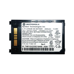 MOTOROLA BTRY-MC7XEAB00 BATTERY FOR MOTOROLA SYMBOL ZEBRA MC70/MC75/FR68/FR6000 13.3WHR 3600MAH 82-71364-05